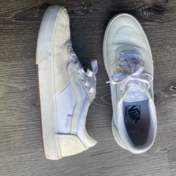 Gilbert Crocke Vans Leather White/White Sneakers size 7.5 in Men’s - Picture 3 of 5